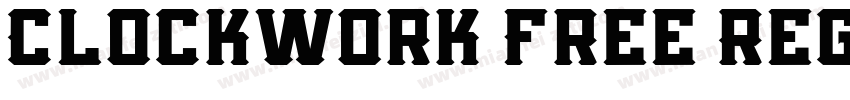 Clockwork Free Regul字体转换